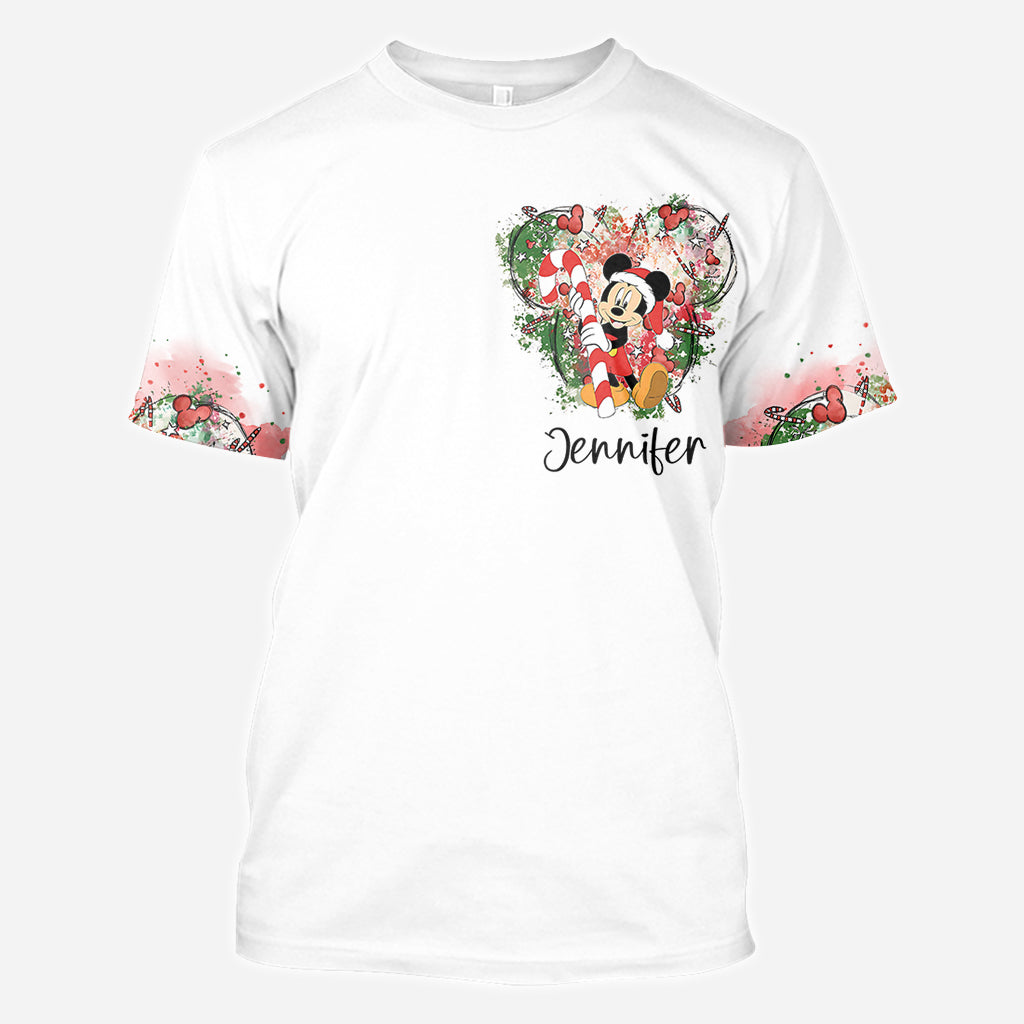 Merry Christmas - Personalized Mouse All Over Shirt