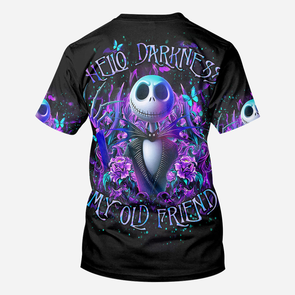 Hello Darkness My Old Friend - Personalized Nightmare All Over Shirt