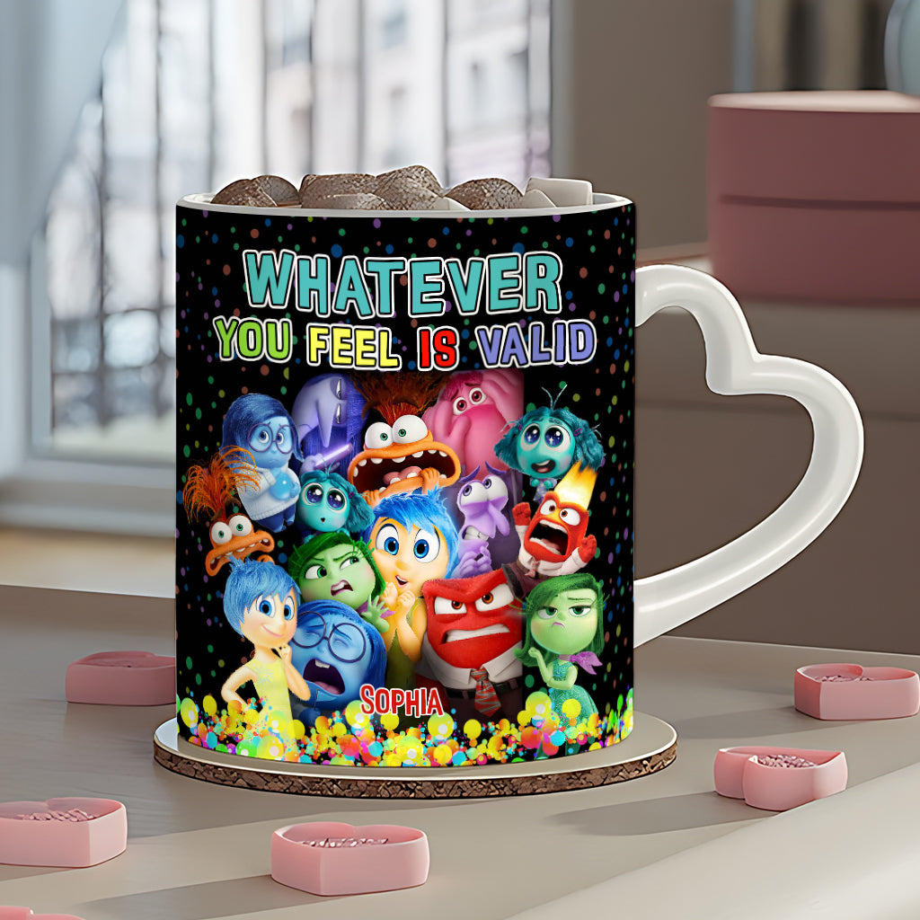 You're Valid - Personalized Heart Handle Mug