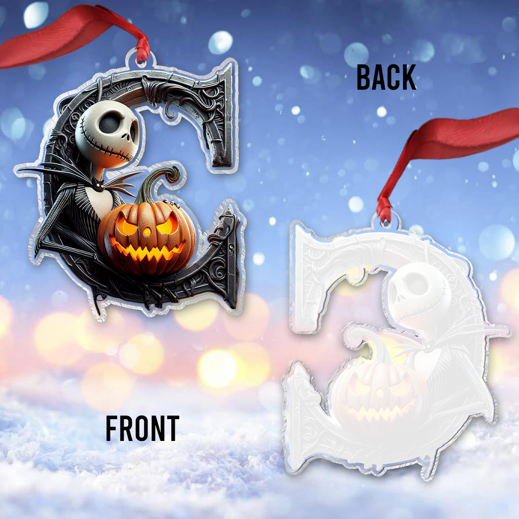 Nightmare Alphabet - Personalized Nightmare Transparent Ornament