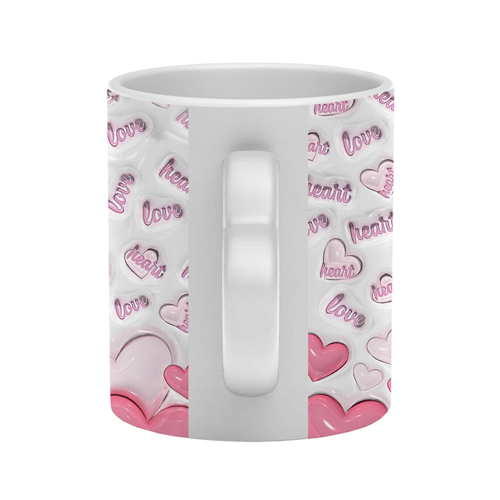You're One In A Minion - Personalized Heart Handle Mug