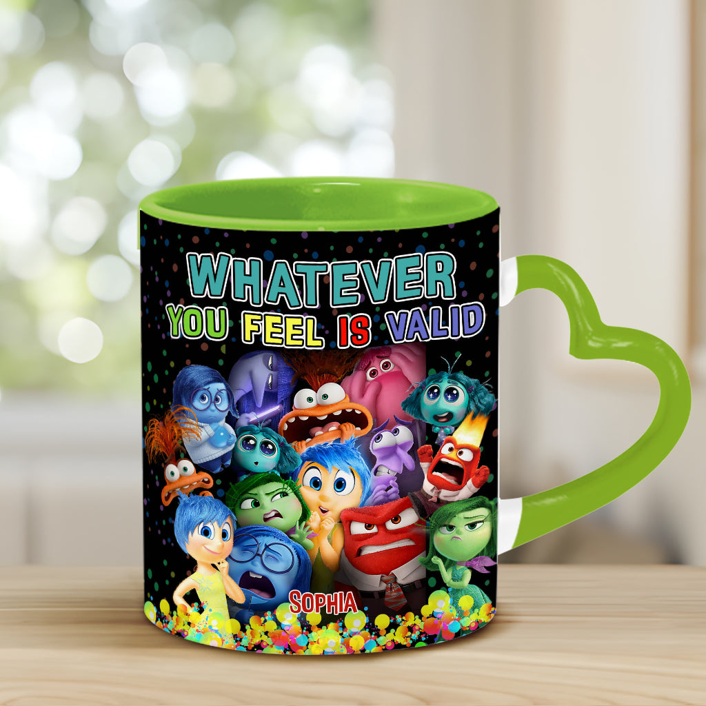 You're Valid - Personalized Heart Handle Mug
