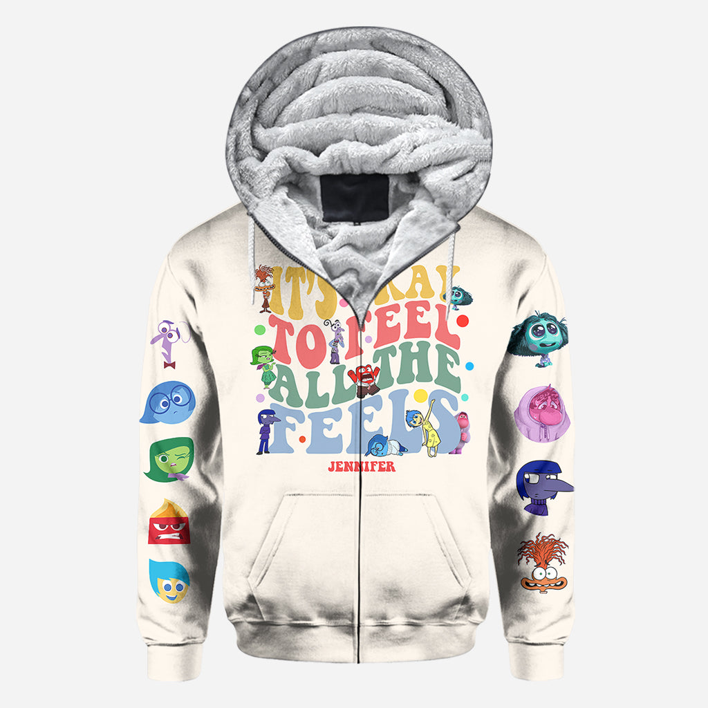 It's Ok To Feel All The Feels - Personalized Mouse All Over Shirt