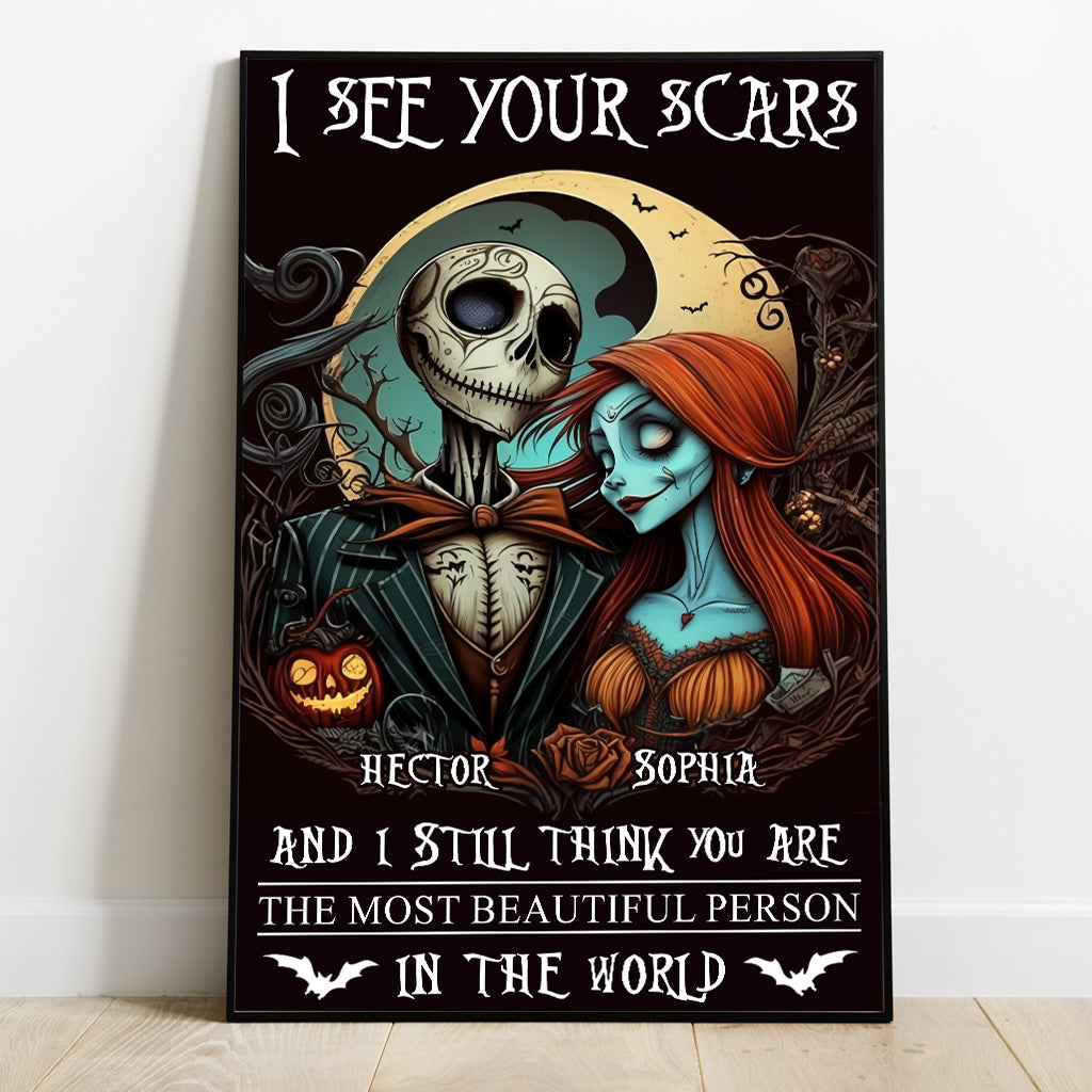 I See Your Scars - Personalized Nightmare Canvas And Poster