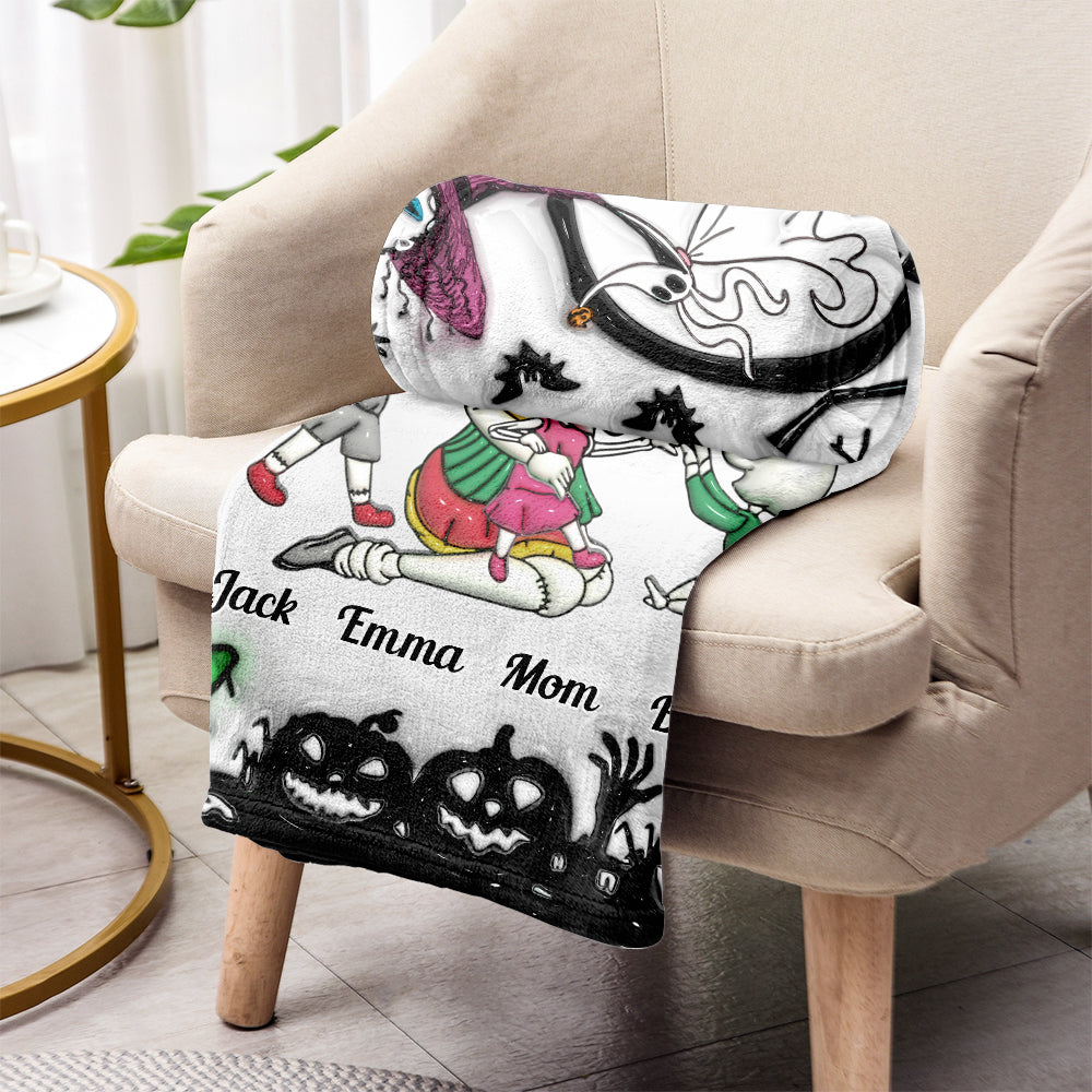 Mother Family Of Nightmares - Personalized Nightmare Blanket