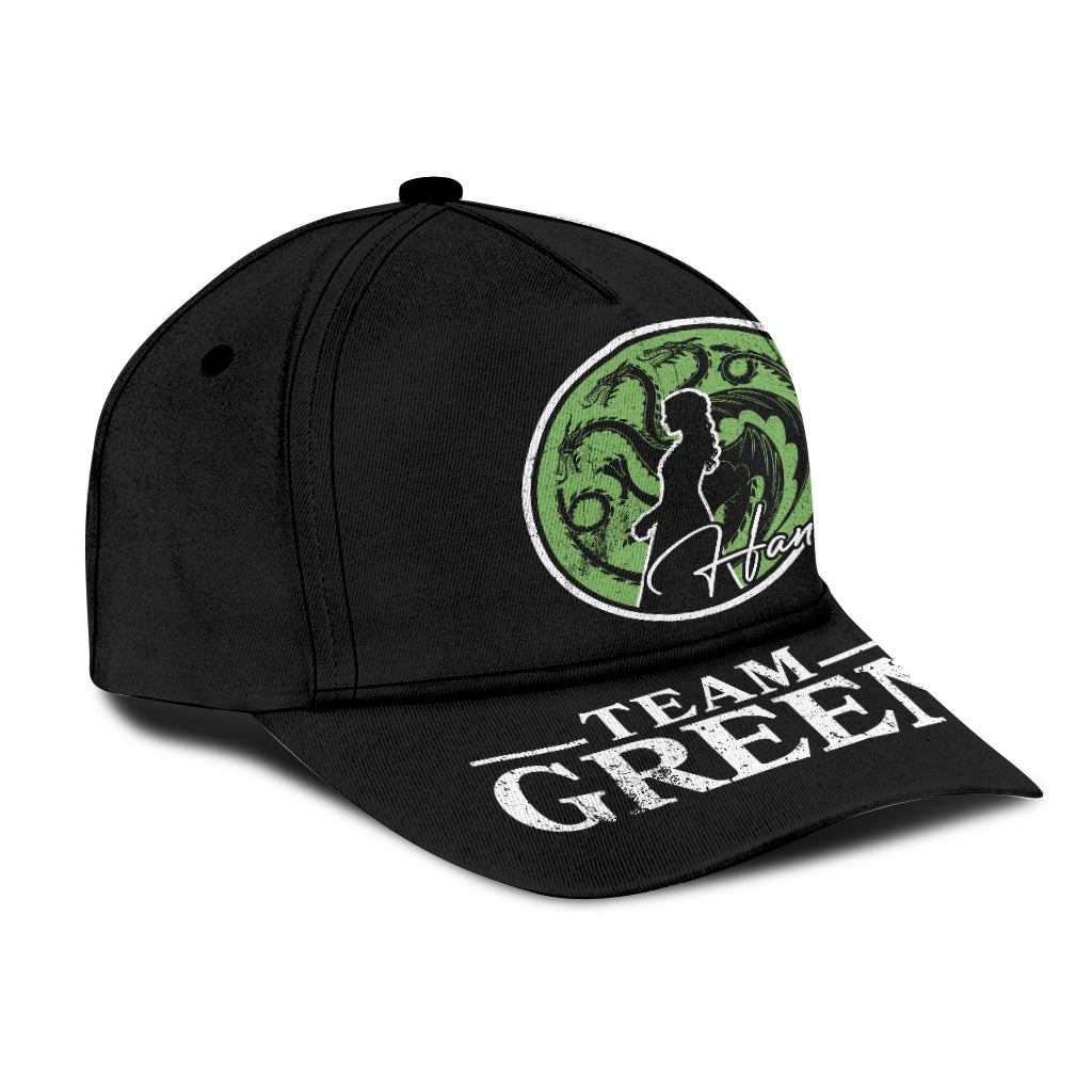 Team Black Vs Team Green - Personalized Thrones Game Classic Cap