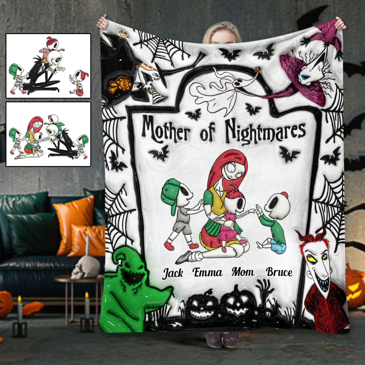 Mother Family Of Nightmares - Personalized Nightmare Blanket