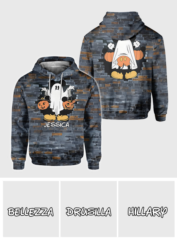 Funny Ghost Mouse - Personalized Mouse All Over Shirt