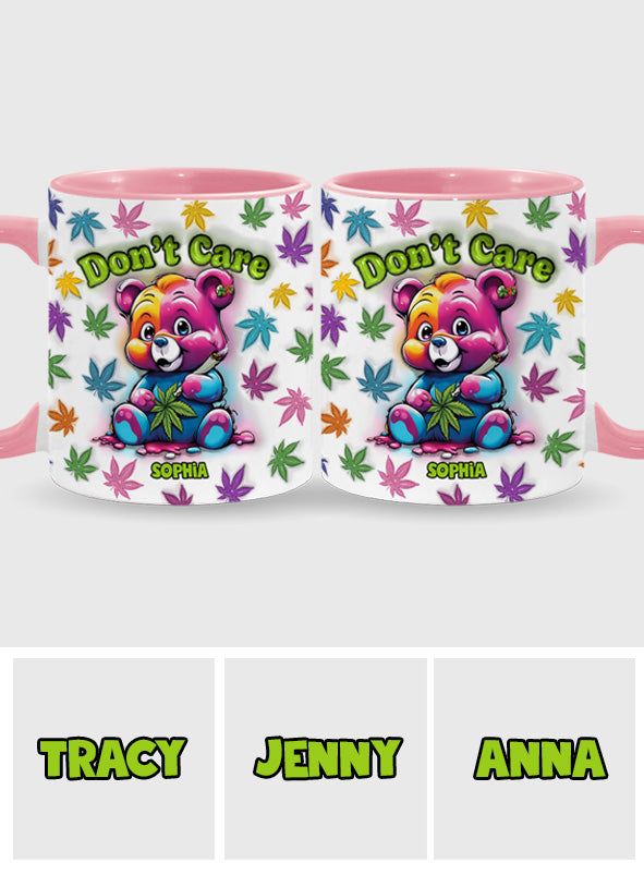 Don't Care - Personalized Weed Accent Mug