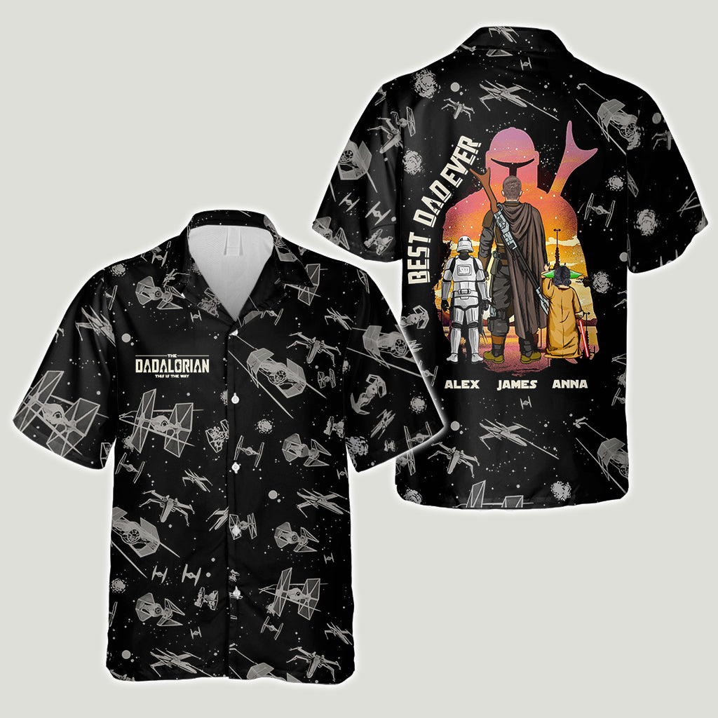 Dadalorian Best Dad Ever - Personalized The Force Hawaiian Shirt