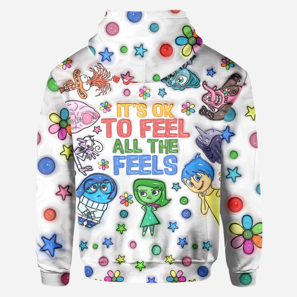 It's Ok To Feel All The Feels - Personalized All Over Shirt