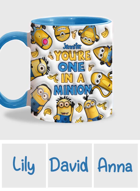 You're One In A Minion - Personalized Accent Mug