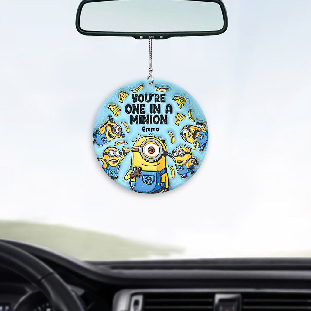 One In A Minion - Personalized Car Ornament