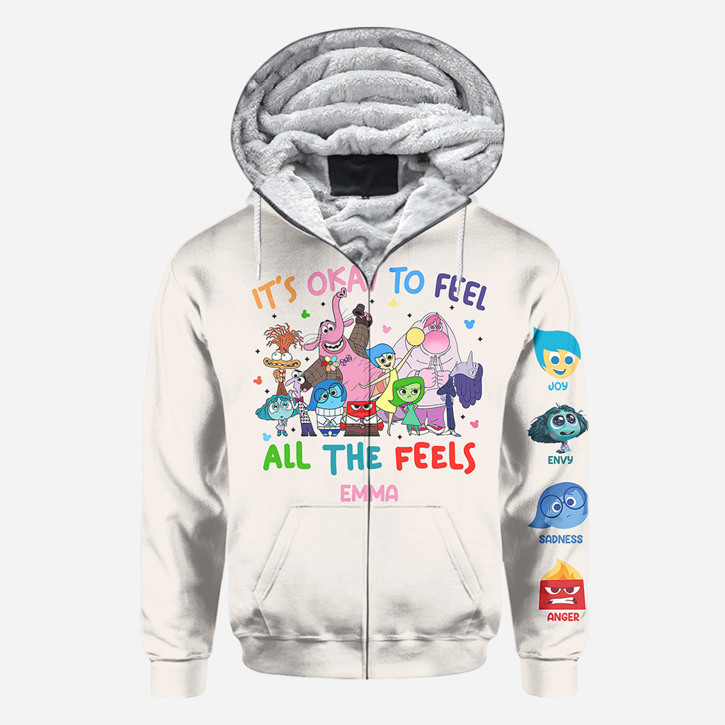 It's Ok To Feel All The Feels - Personalized All Over Shirt