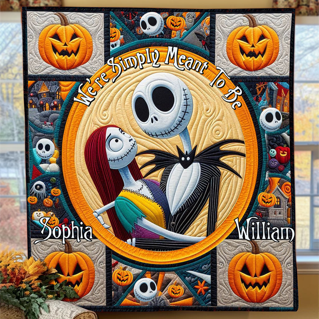We're Simply Meant To Be - Personalized Nightmare Quilt