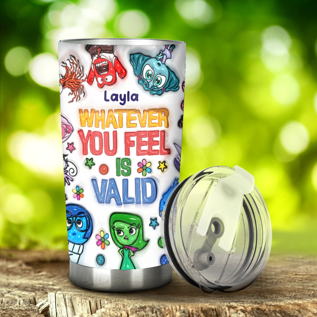 It's Ok To Feel All The Feels - Personalized Tumbler
