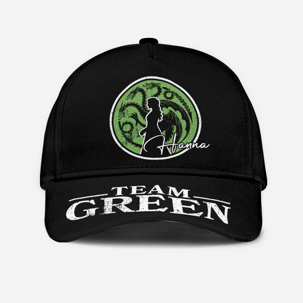 Team Black Vs Team Green - Personalized Thrones Game Classic Cap
