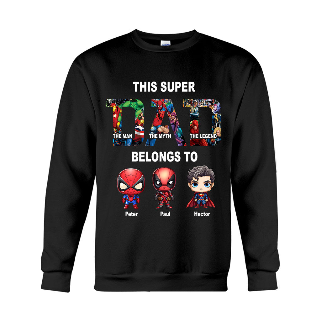 Super Dad - Personalized Father T-shirt And Hoodie