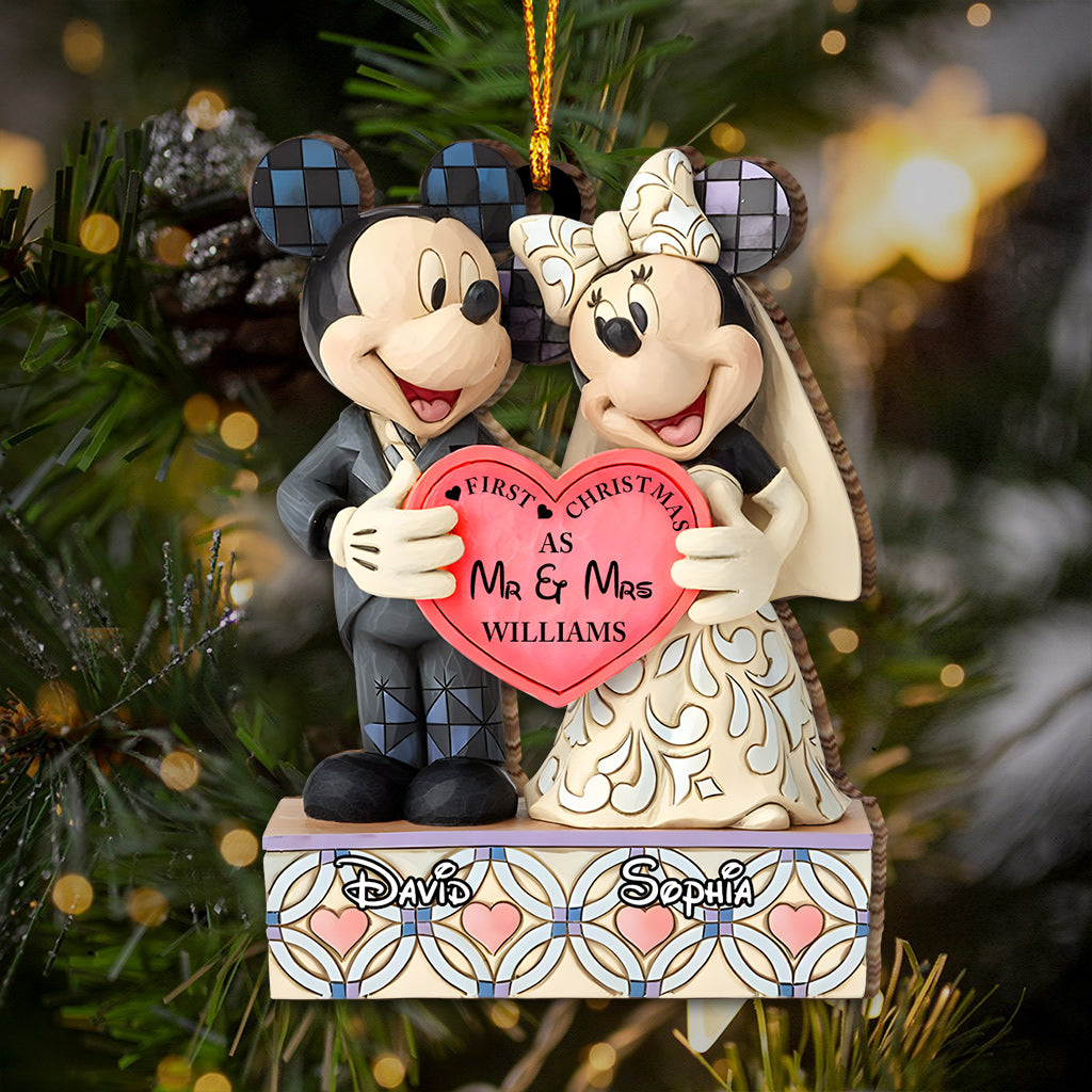 First Christmas Couple - Personalized Mouse Ornament