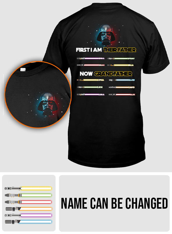 I Am Their Father Now Grandfather - Personalized The Force T-shirt And Hoodie