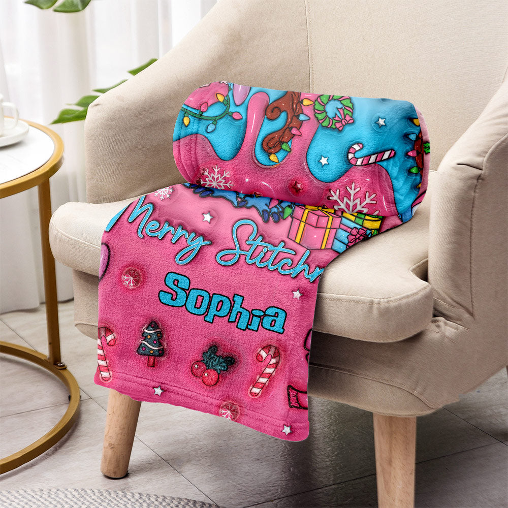 Merry Stitchmas - Personalized Ohana Blanket