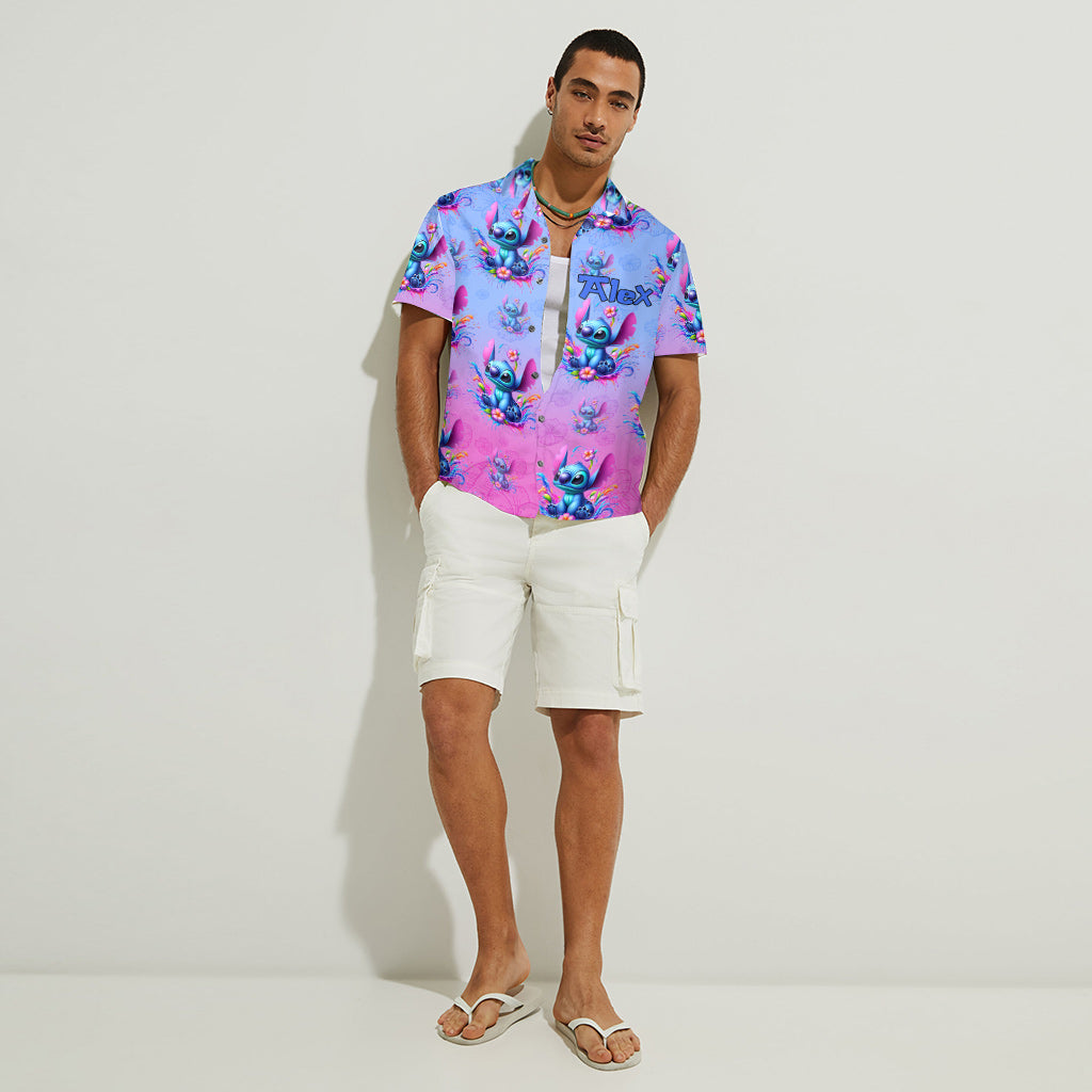 Blue Ohana - Personalized Ohana Hawaiian Shirt