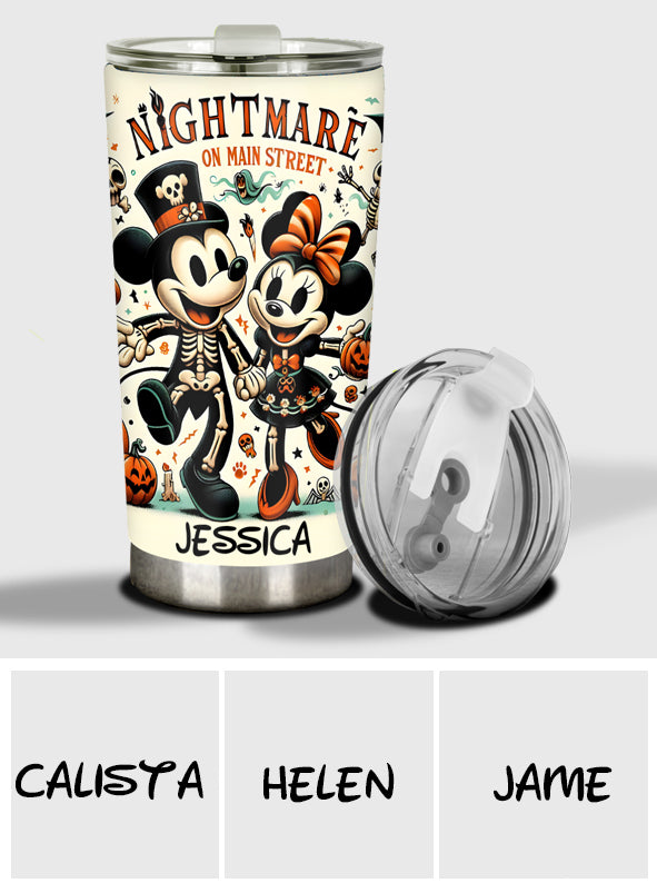 Nightmare On Main Street - Personalized Mouse Tumbler
