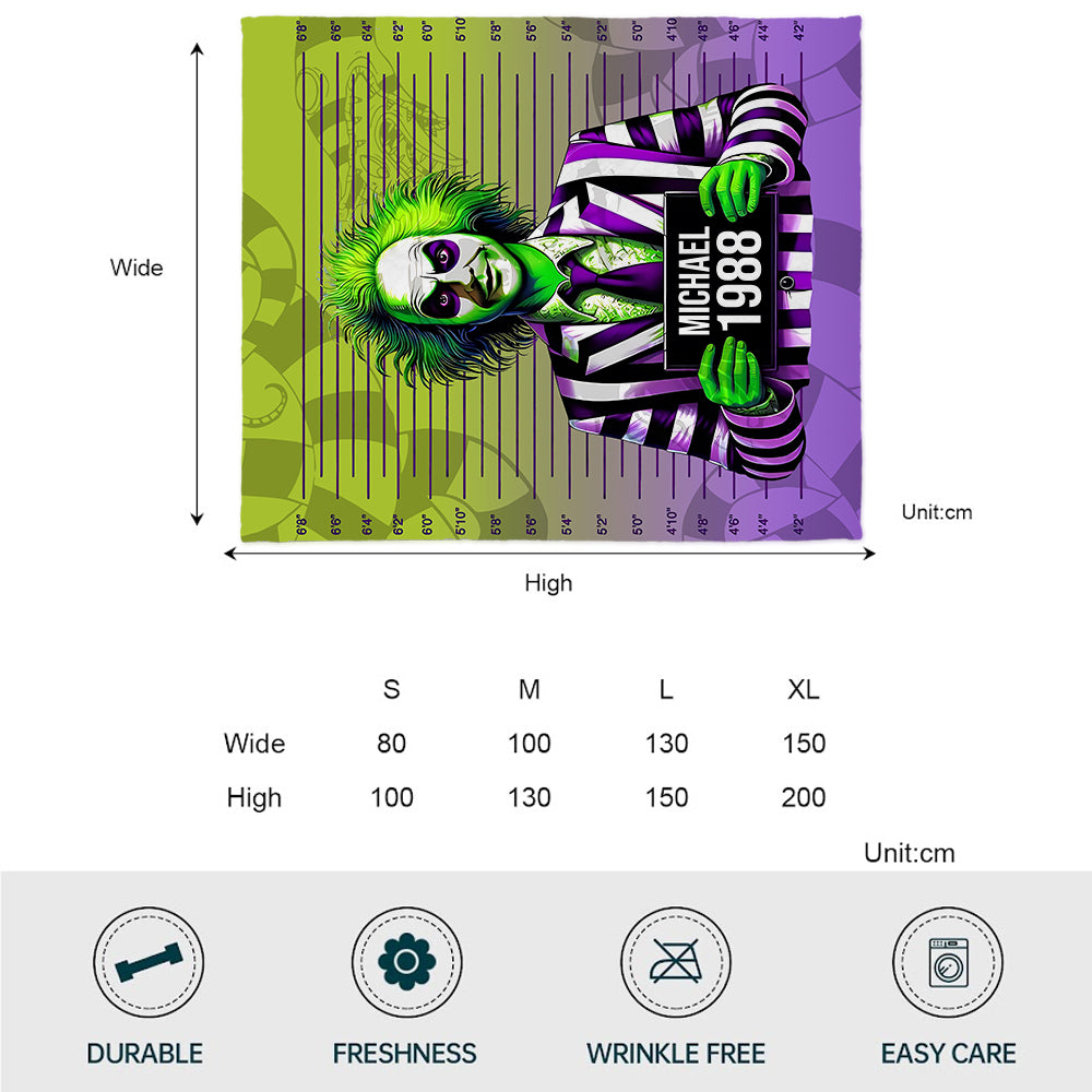 Funny Mugshot - Personalized Blanket