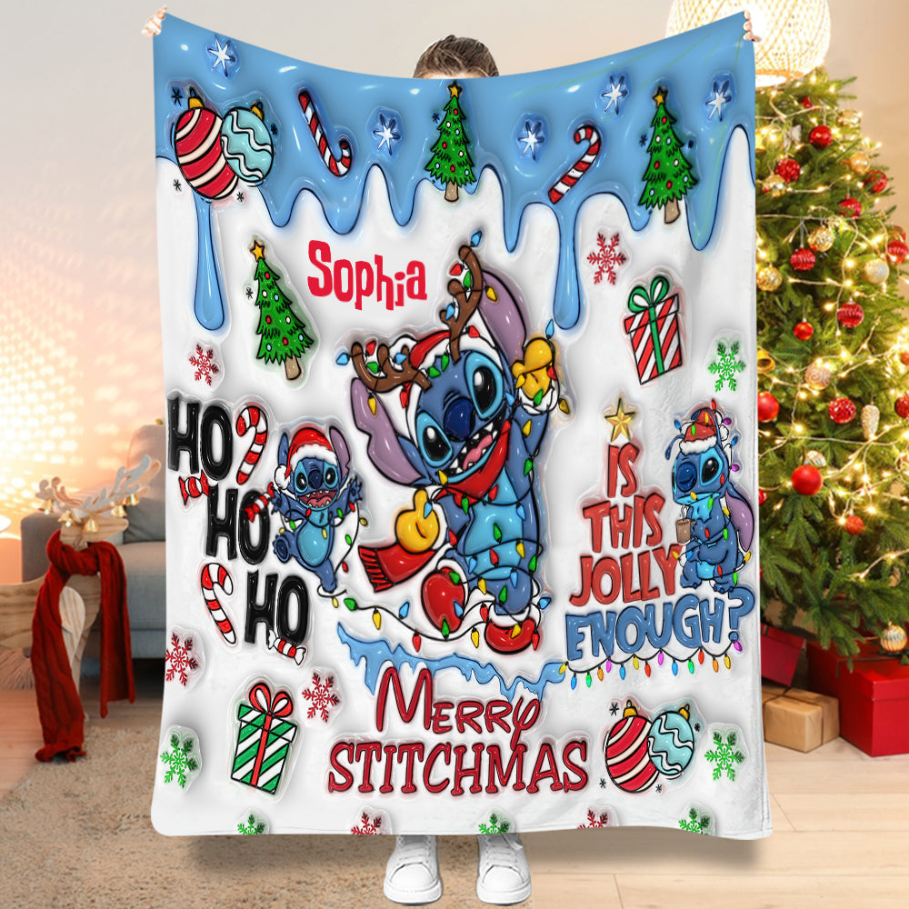 Merry Stichmas - Personalized Ohana Blanket