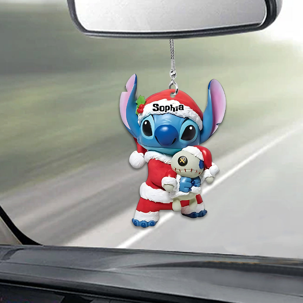 Merry Stitchmas - Personalized Ohana Car Ornament