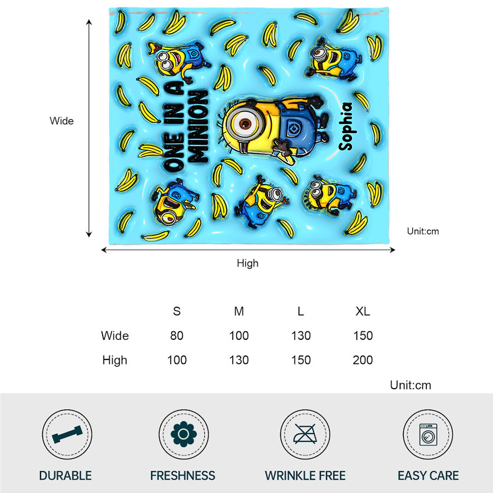 One In A Minion - Personalized Blanket