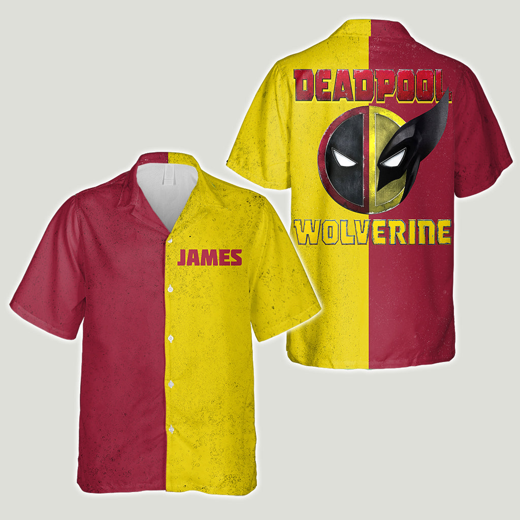 Red & Yellow Hero - Personalized The Psychopath Hawaiian Shirt