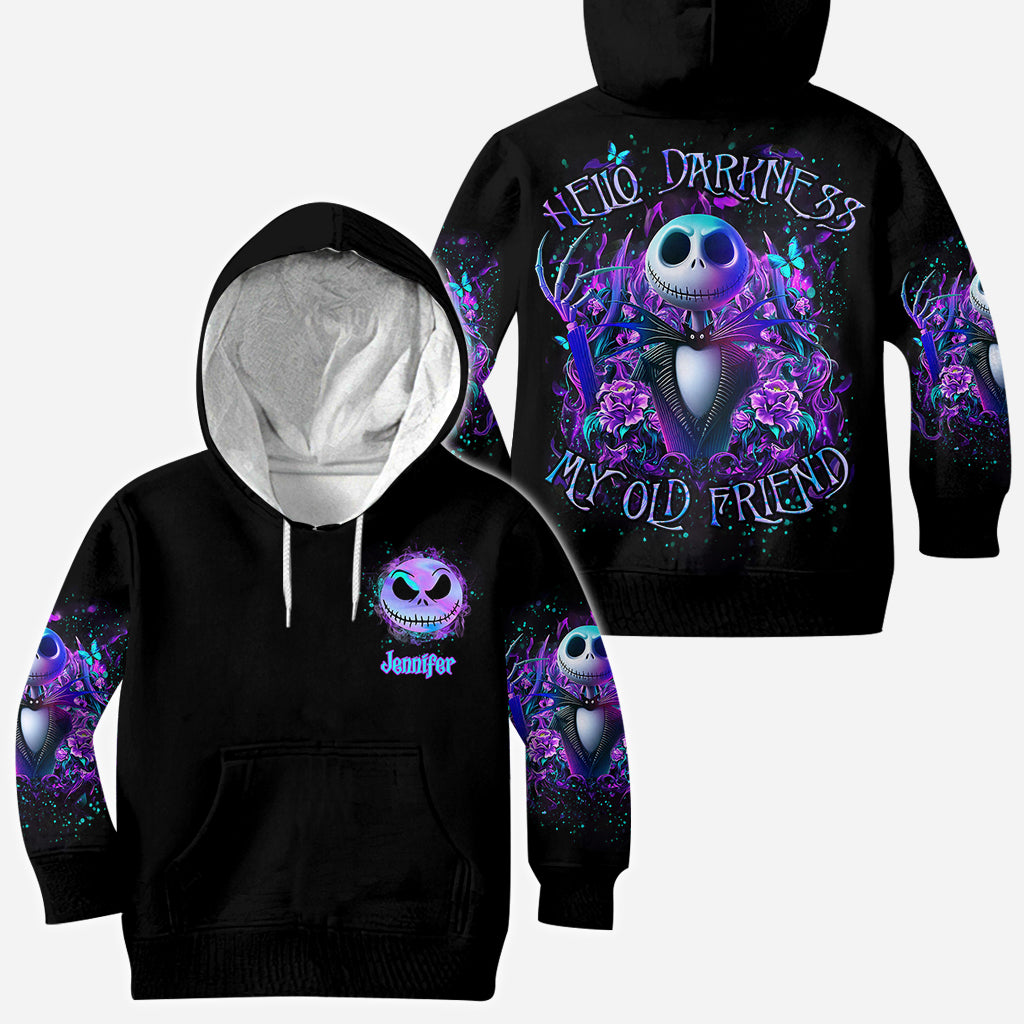 Hello Darkness My Old Friend - Personalized Nightmare All Over Shirt