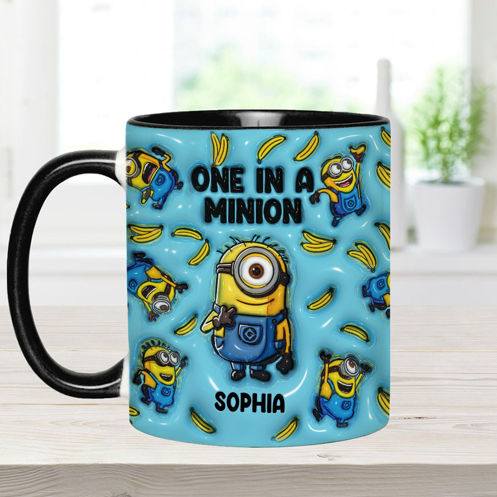 One In A Minion - Personalized Accent Mug