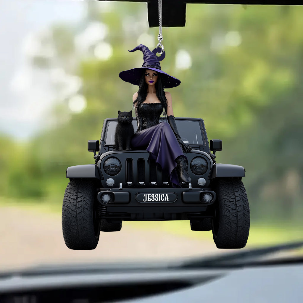 My Broom Broke So Now I Drive - Personalized Car Car Ornament