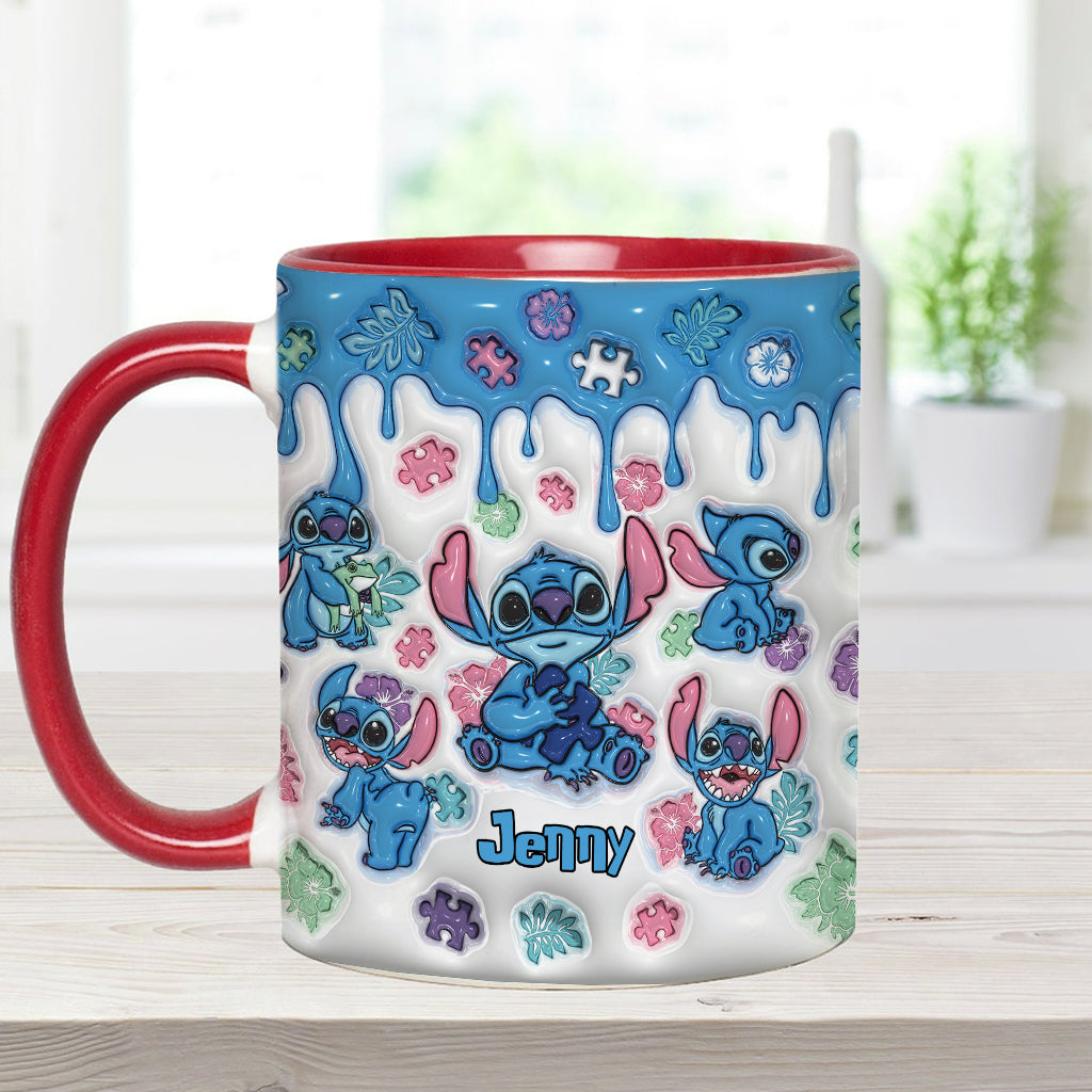 It's Ok To Be Different - Personalized Autism Awareness Accent Mug