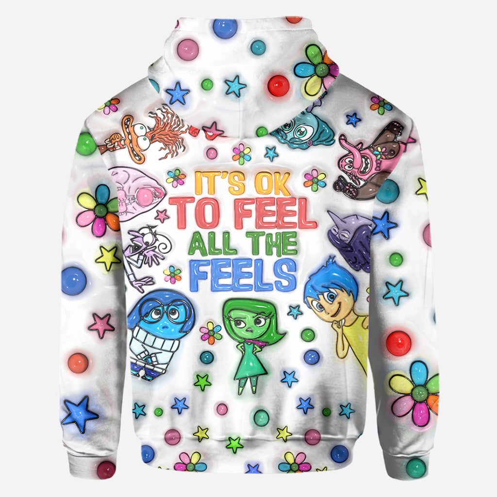 It's Ok To Feel All The Feels - Personalized All Over Shirt