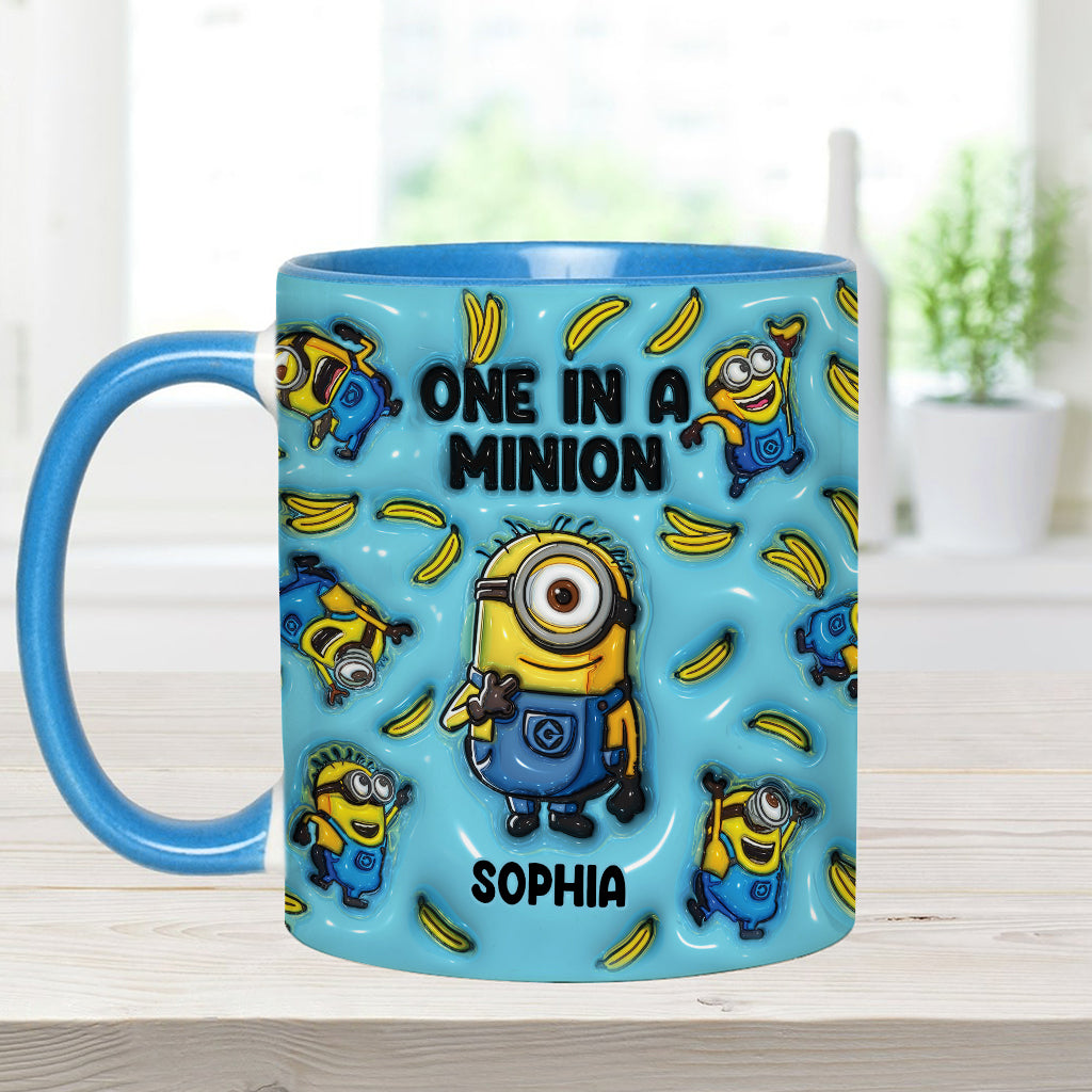 One In A Minion - Personalized Accent Mug