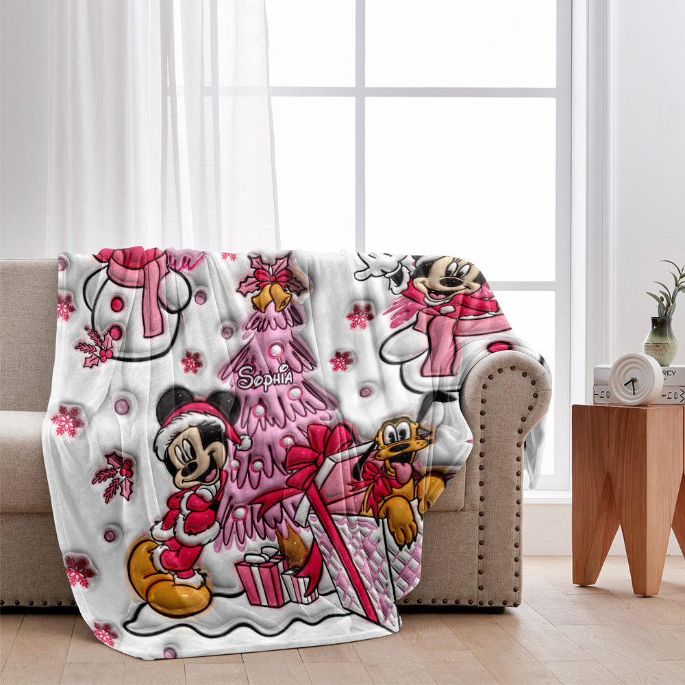 Let It Snow - Personalized Mouse Blanket