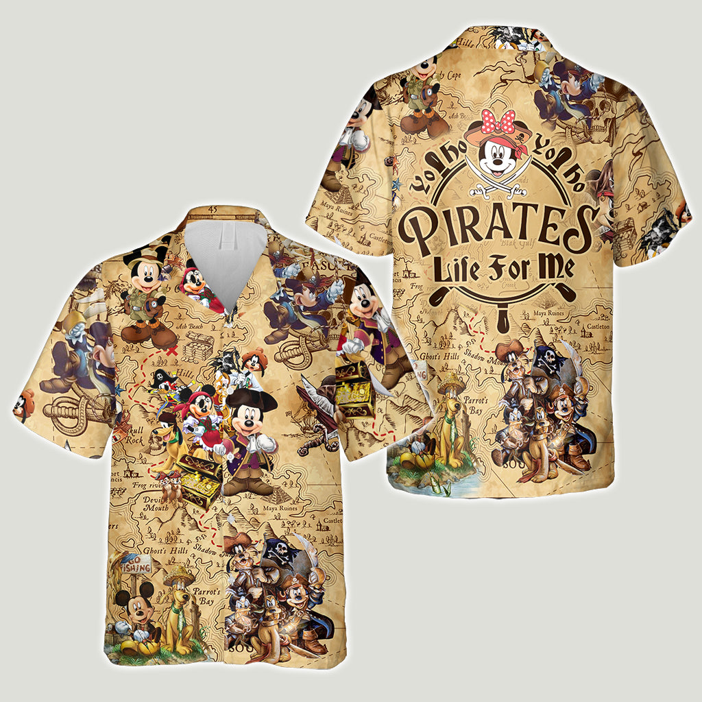 Yo Ho Ho Pirates Life For Me - Personalized Cruising Hawaiian Shirt