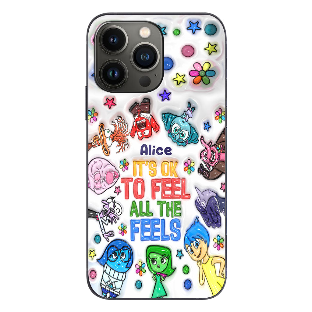 It's Ok To Feel All The Feels - Personalized Phone Case
