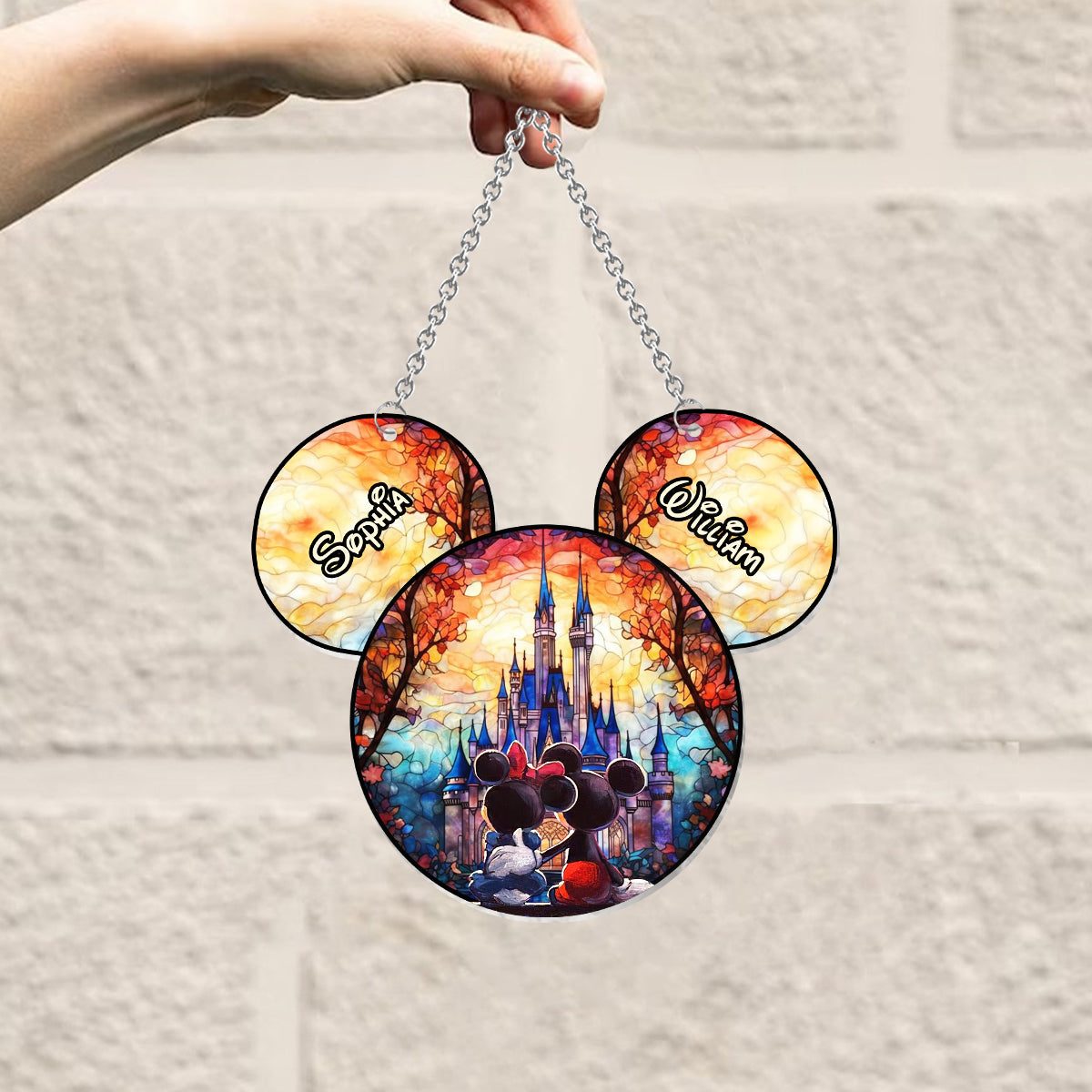 You & Me We Got This - Personalized Mouse Window Hanging Suncatcher Ornament