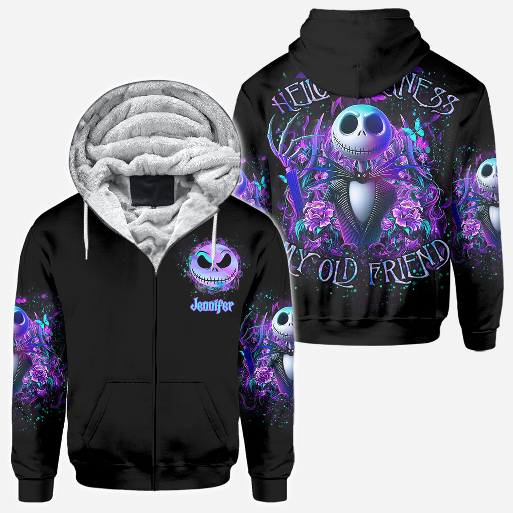 Hello Darkness My Old Friend - Personalized Nightmare All Over Shirt