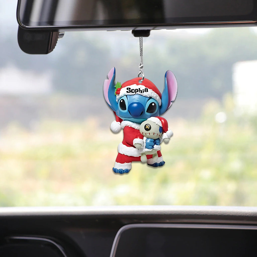 Merry Stitchmas - Personalized Ohana Car Ornament