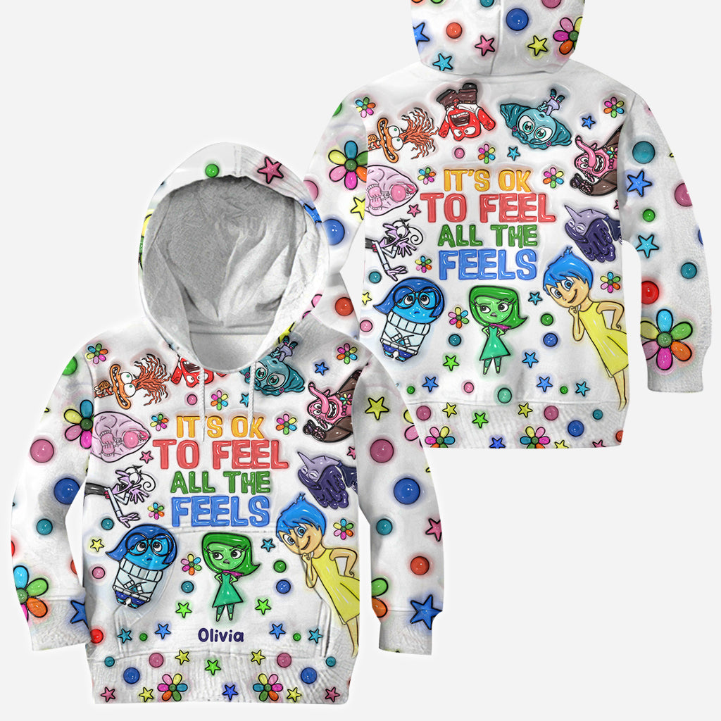 It's Ok To Feel All The Feels - Personalized All Over Shirt