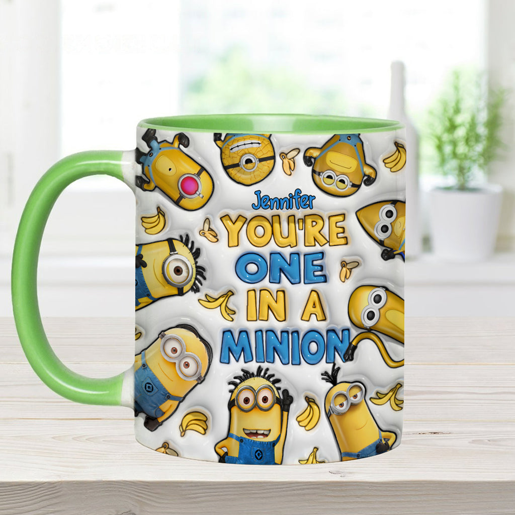 You're One In A Minion - Personalized Accent Mug