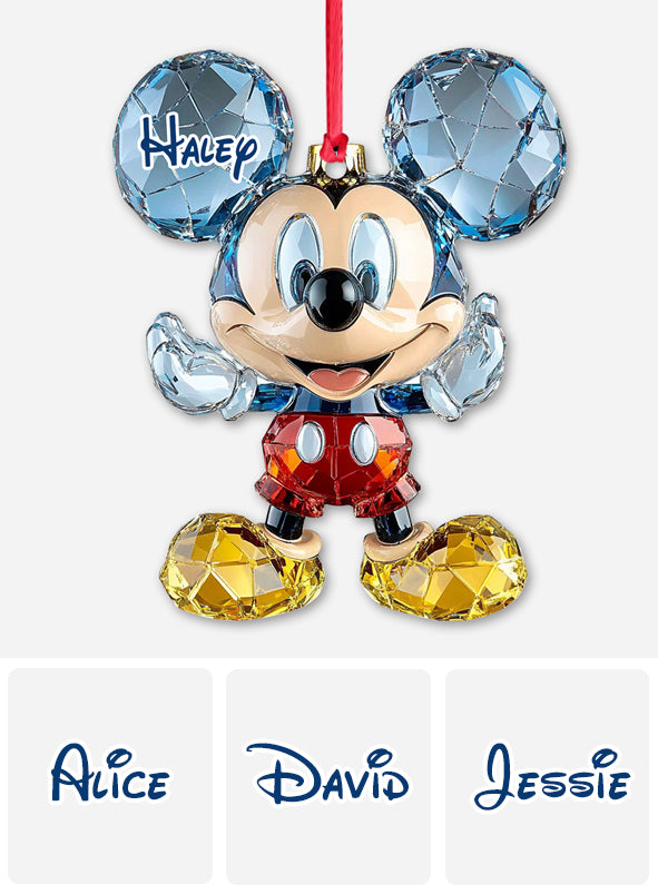 Cute Mouse Ears - Personalized Mouse Transparent Ornament