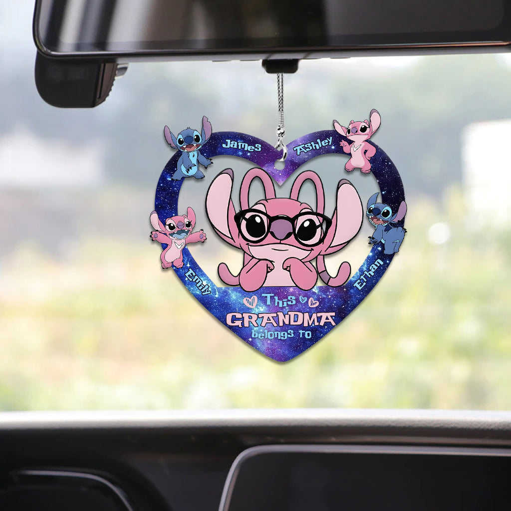 This Grandma Belongs To Custom Any Title - Personalized Ohana Car Ornament