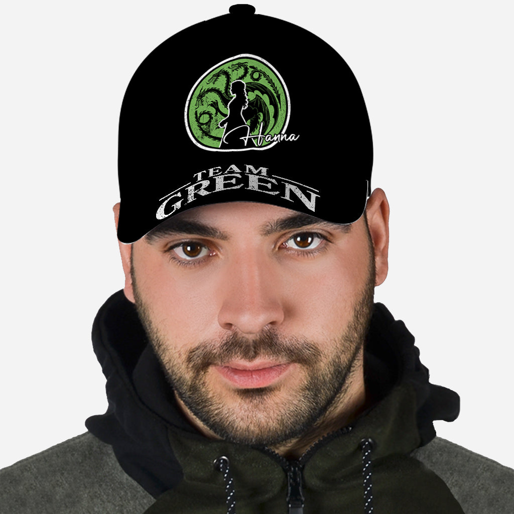 Team Black Vs Team Green - Personalized Thrones Game Classic Cap