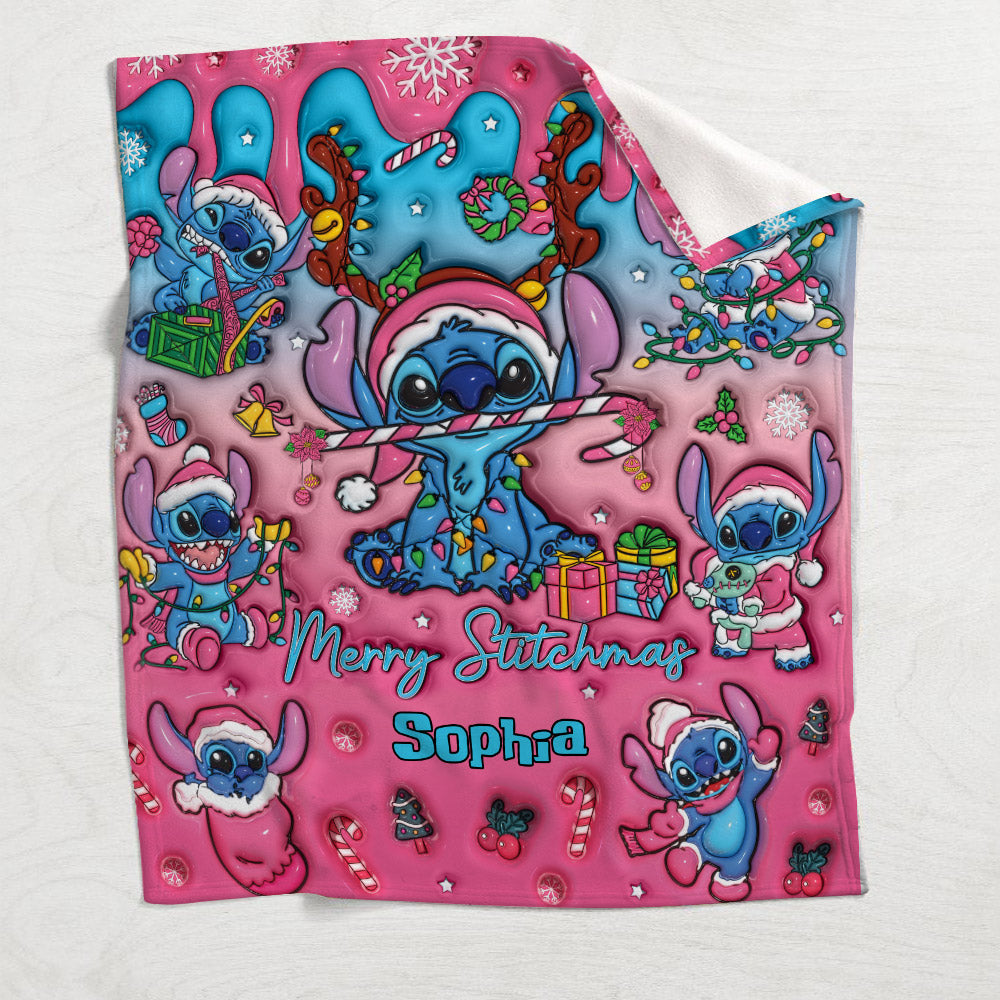 Merry Stitchmas - Personalized Ohana Blanket